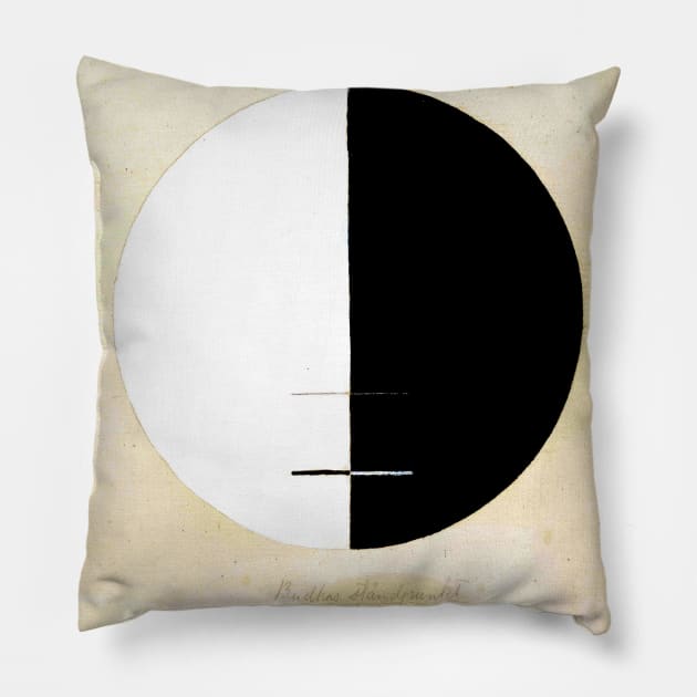 High Resolution Hilma af Klint Buddas Standpoint In The Earthly Life 1920 Pillow by tiokvadrat