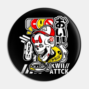 Harajukyo Streetwear Skull Pin