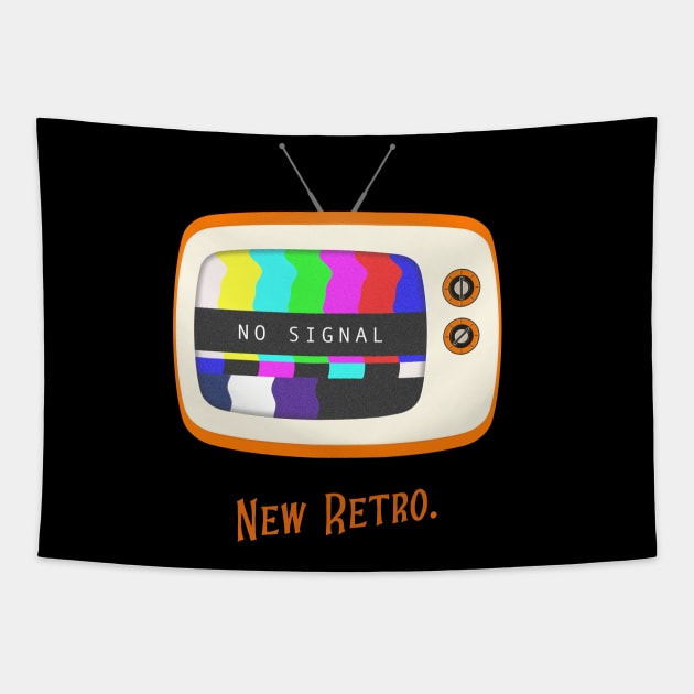 No Signal Retro TV Color Bars Vintage Classic Go Retro Graphic Retro Tapestry by TV Dinners