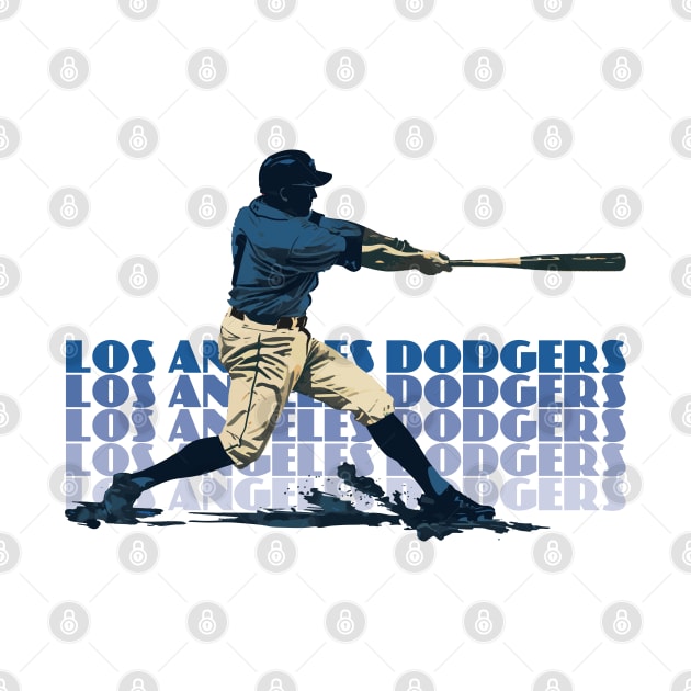 Retro LA Dodgers Slugger by Rad Love