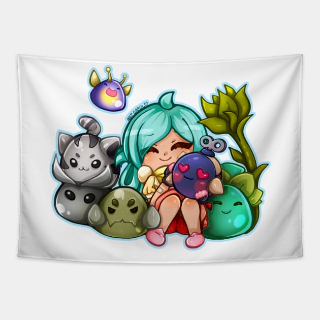 Slime Rancher Tapestry by Anet Garol