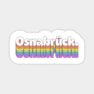 Osnabrück //\\ Retro Typography Apparel Magnet