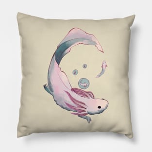 Axolotl evolution Pillow