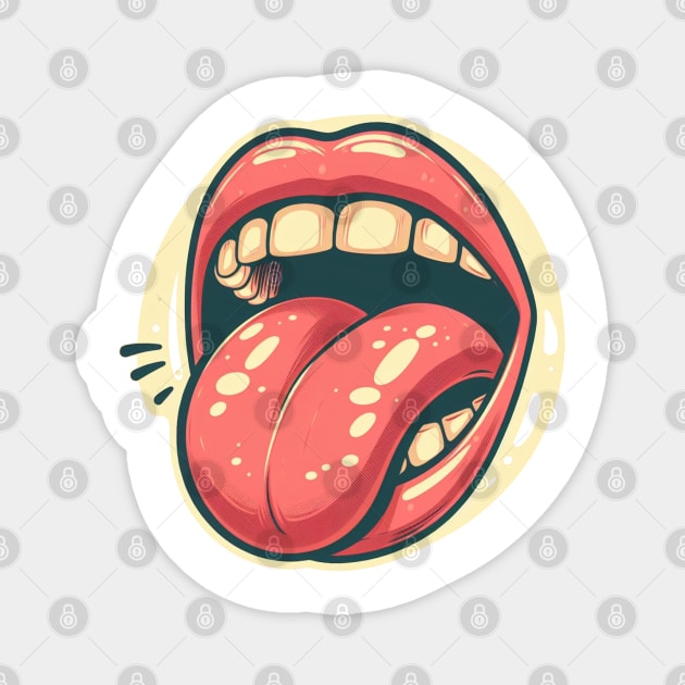 Tongue out Magnet by NeneTees