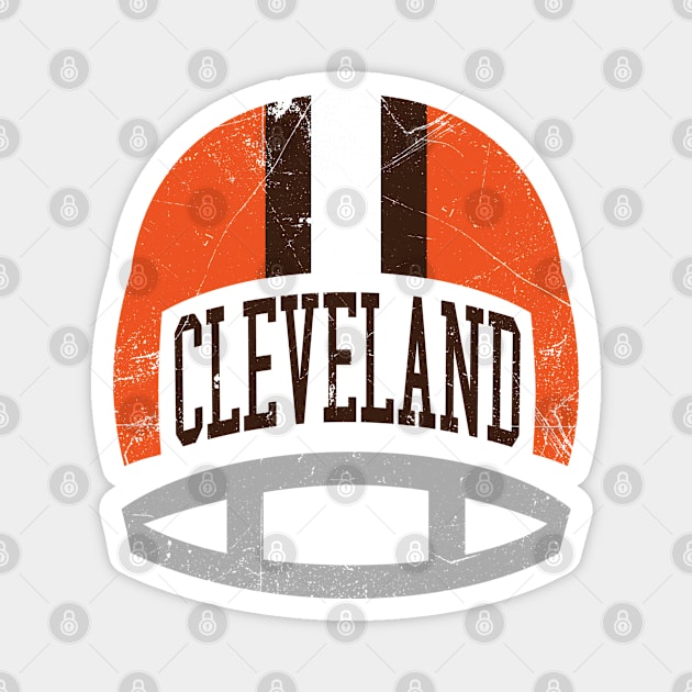 Cleveland Retro Helmet - White Magnet by KFig21