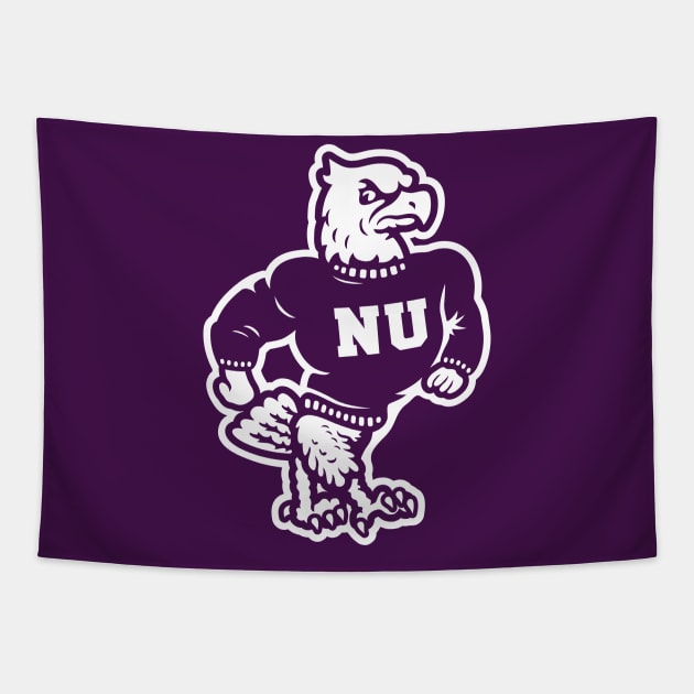 Niagara University Purple Eagles Vintage Mascot Tapestry by Carl Cordes