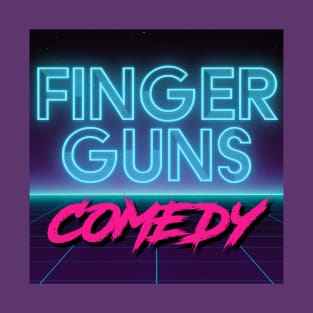 Finger Guns Comedy - Retro T-Shirt