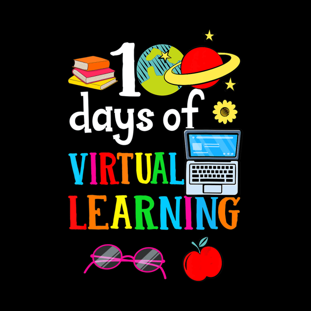 100 Days Of School Virtual Learning Home Online Class by Kellers