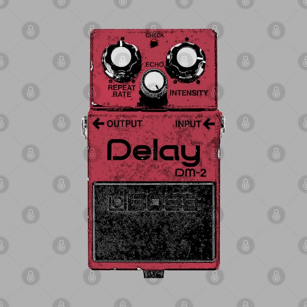 DM-2 Delay Pedal Guitar FX Fan Art Design by DankFutura