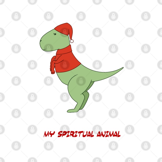 spiritual animal sad trex by kitispa