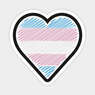 Trans - Lgbt Pride Heart Magnet