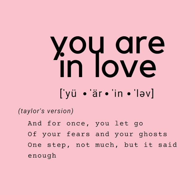 you are in love by j__e