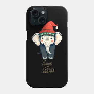 Merry Christmas Elephant Phone Case