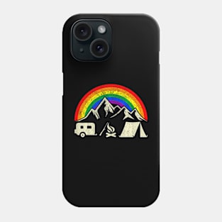 Th Lgbt Camping Rainbow Gay Flag Costume Phone Case