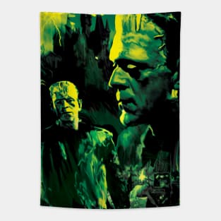 Frankenstein Boris Karloff "He's Alive!!!" Tapestry