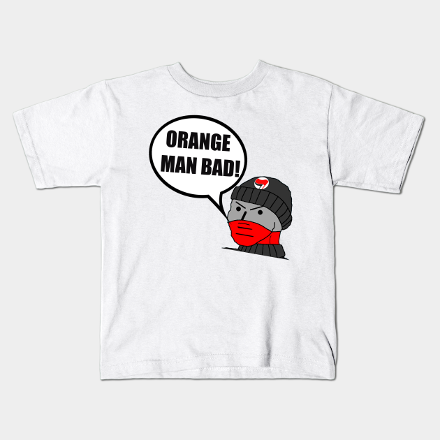 Npc Antifa Orange Man Bad Npc Meme Kids T Shirt Teepublic