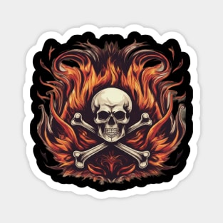 BlazeRock Threads: Ignite Your Style with Fiery Rock and Roll Designs Magnet