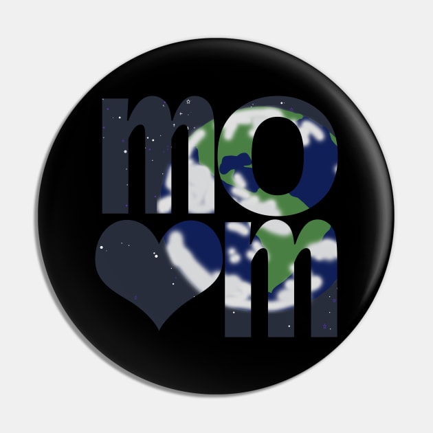 Earth Day Eco Mom Love Pin by ellenhenryart