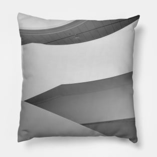 Abstract Geometric Architecture Monochrome Photography Pillow