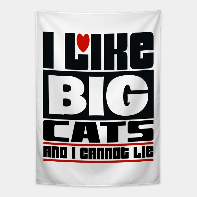 I like big cats and I cannot lie Tapestry by colorsplash