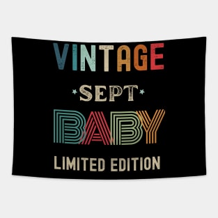 Vintage Limited Edition September Birthday Gift Tapestry