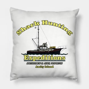 Shark Hunting Expeditions Pillow