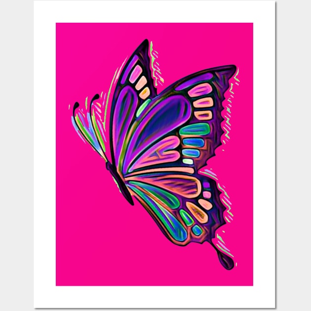 Colorful Butterflies Abstract | Art Print