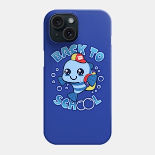 Cute Kawaii Student Fish Gift For School Kids Phone Case