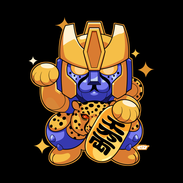 Gold Lucky Cat-tron by ZeroMayhem