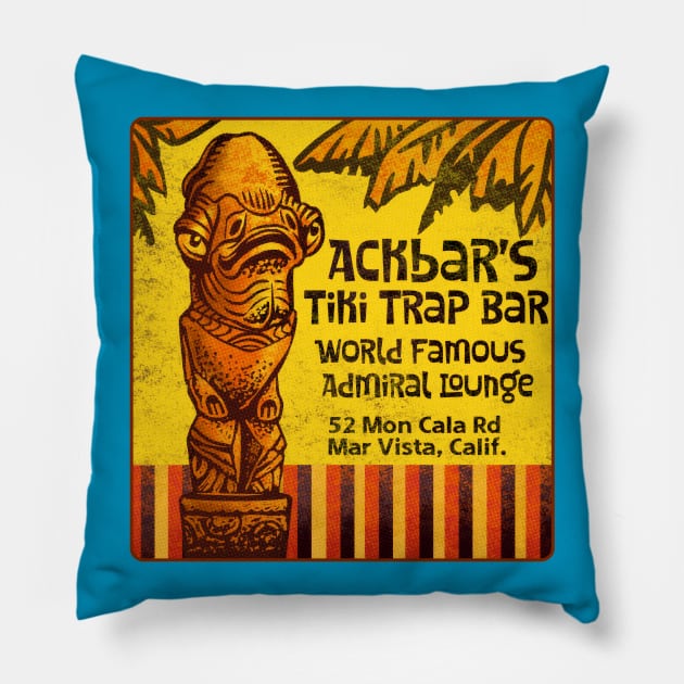 Ackbar's Tiki Trap Pillow by ChetArt