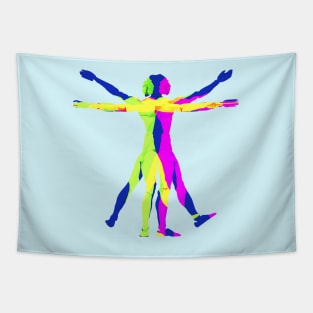 The Vitruvian Man (Bright Boy) Tapestry