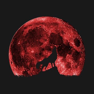 Wolf Red Moon T-Shirt