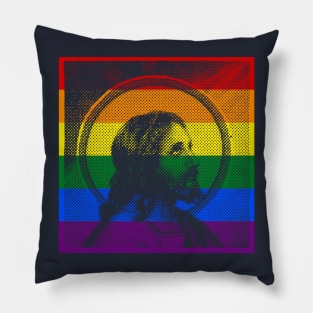 Rainbow Jesus Pillow