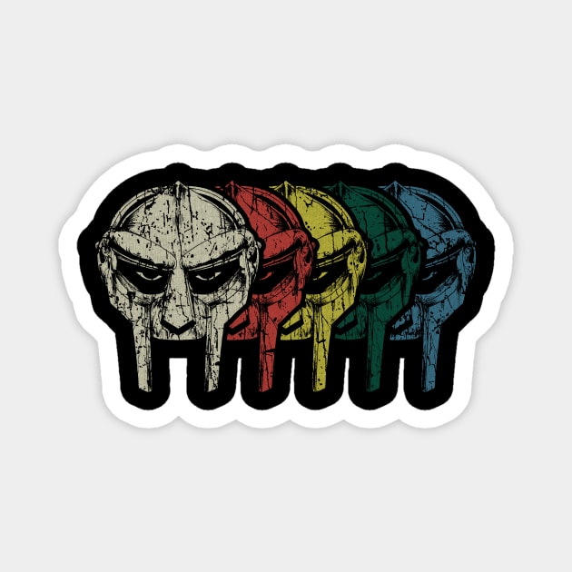 MF DOOM MASK 70S - VINTAGE RETRO STYLE Magnet by lekhartimah