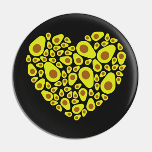 Avocado Heart Pin