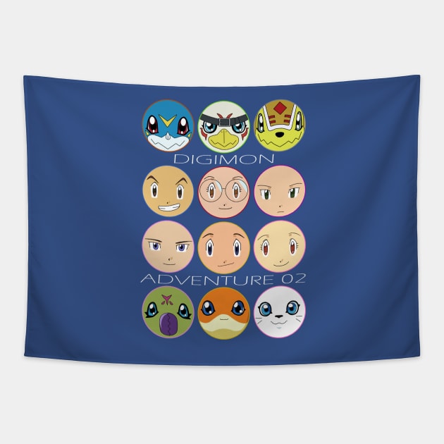 Digimon Adventure 02 Tapestry by Decokun