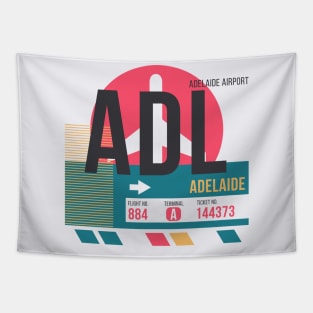 Adelaide (ADL) Airport // Sunset Baggage Tag Tapestry