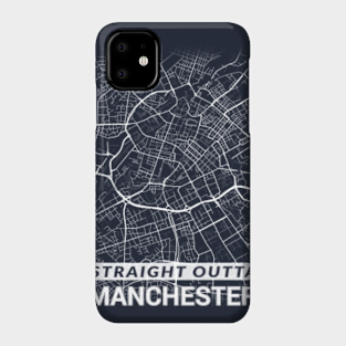 Manchester City Centre Street Map Phone Cases Iphone And Android Teepublic Au