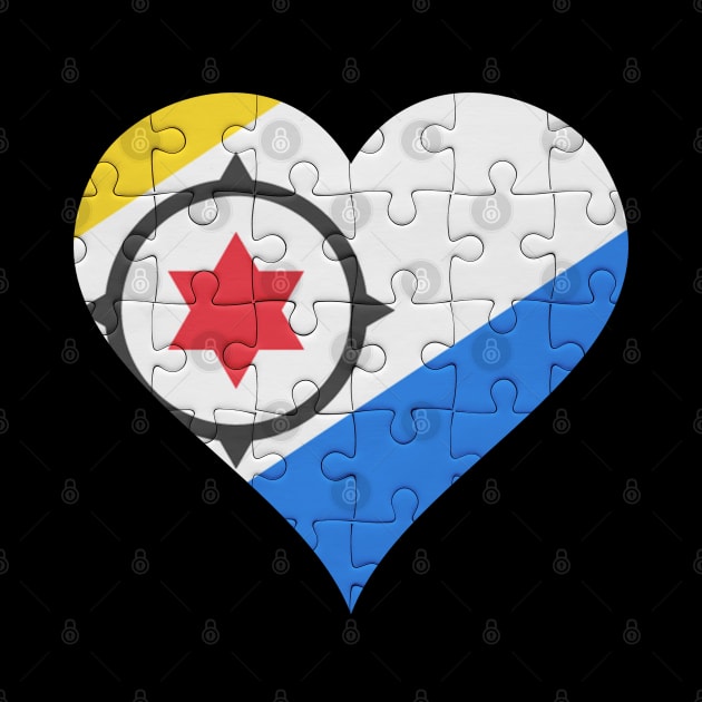 Bonaire Dutch Jigsaw Puzzle Heart Design - Gift for Bonaire Dutch With Bonaire Roots by Country Flags