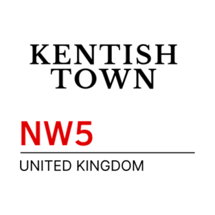 Postcode Kentish Town NW5 United Kingdom T-Shirt