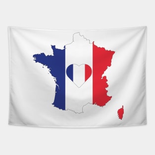 France in the heart Tapestry