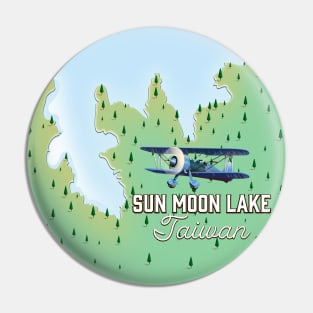 Sun Moon Lake Taiwan Map poster Pin