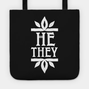 Witchy Gothic He They Pronoun Tote