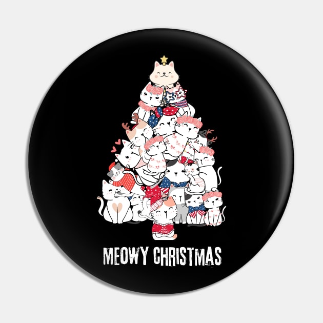 Meowy-christmas Pin by Jhontee