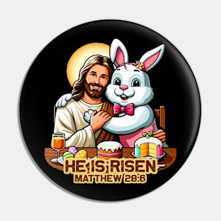 Matthew 28:6 He Is Risen Pin