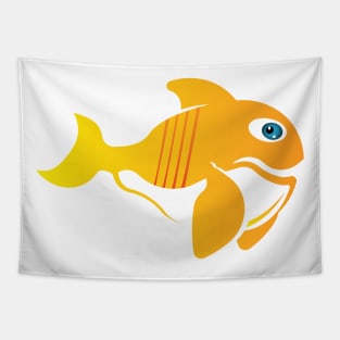 Cute fish whale Tapestry