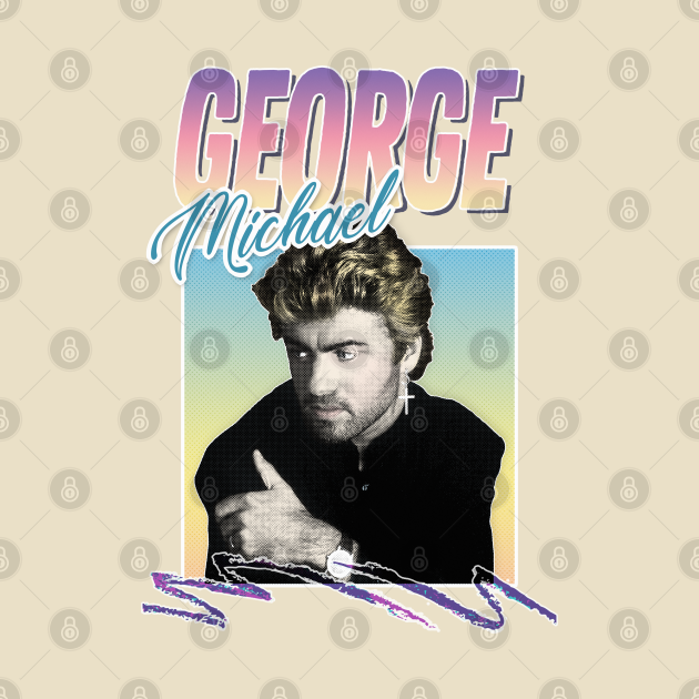 George Michael 80s Styled Aesthetic Design - George Michael - T-Shirt