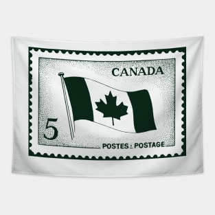 Canada Flag Postage Stamp Tapestry