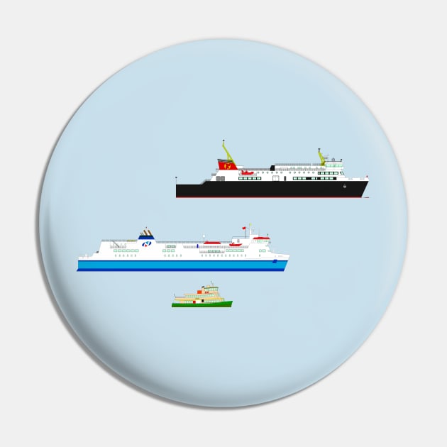 Big Man's Big Ferries Pin by ontherails