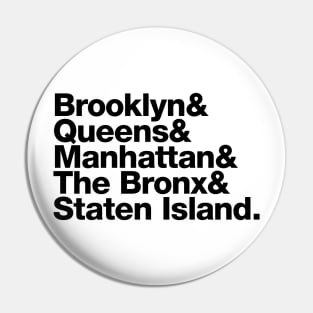 The Five Boroughs Pin